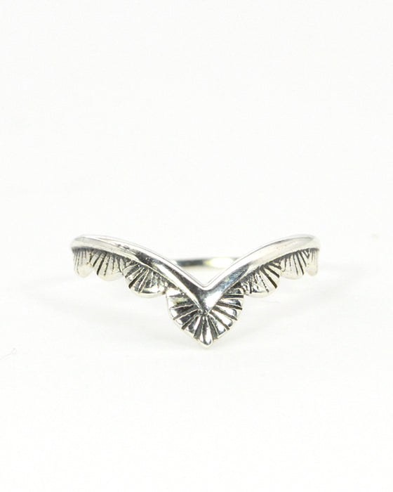 Tribal Silber Stackring
