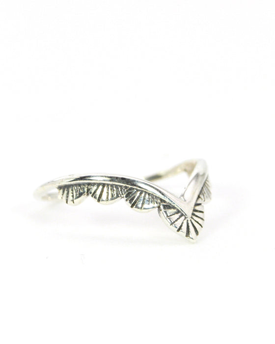 Tribal Silber Stackring