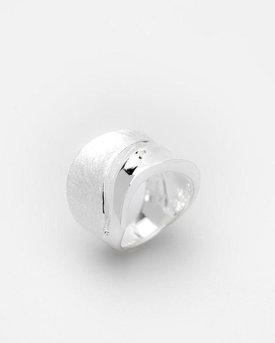 Ring Silber Wave