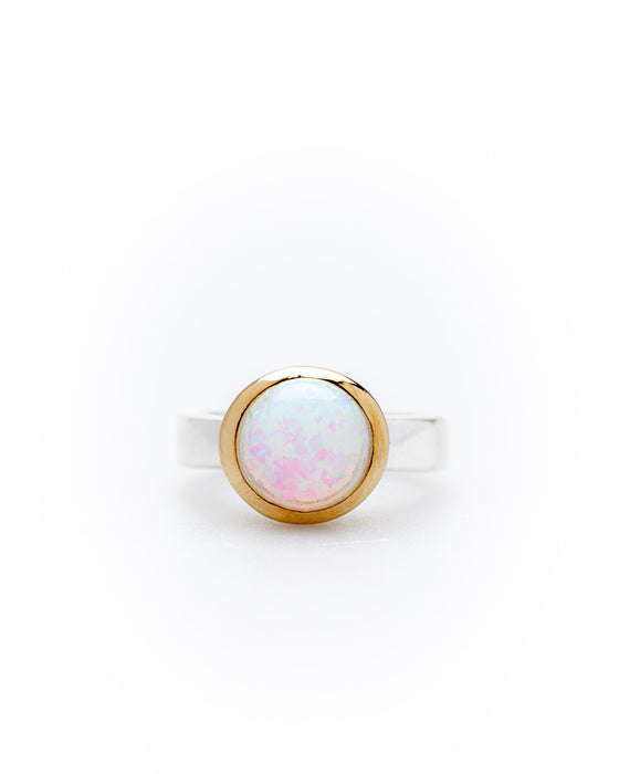 Opal Ring vergoldet