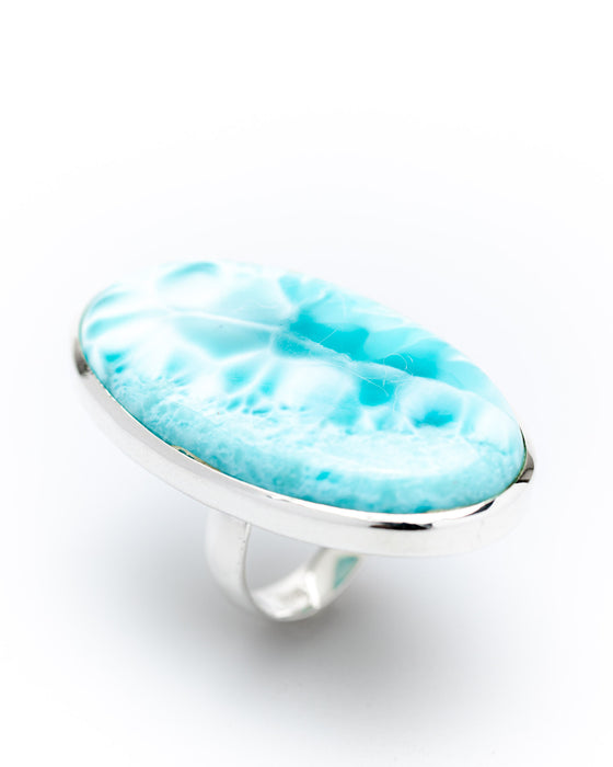 Larimar Amazonen Ring oval