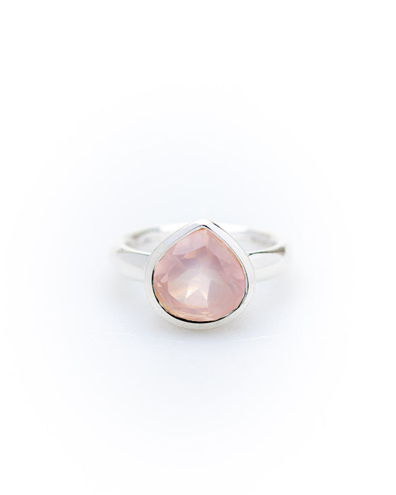 Ring Rosenouarz Tropfen