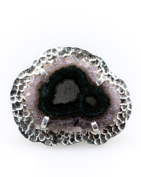 Amethyst Drusen Ring