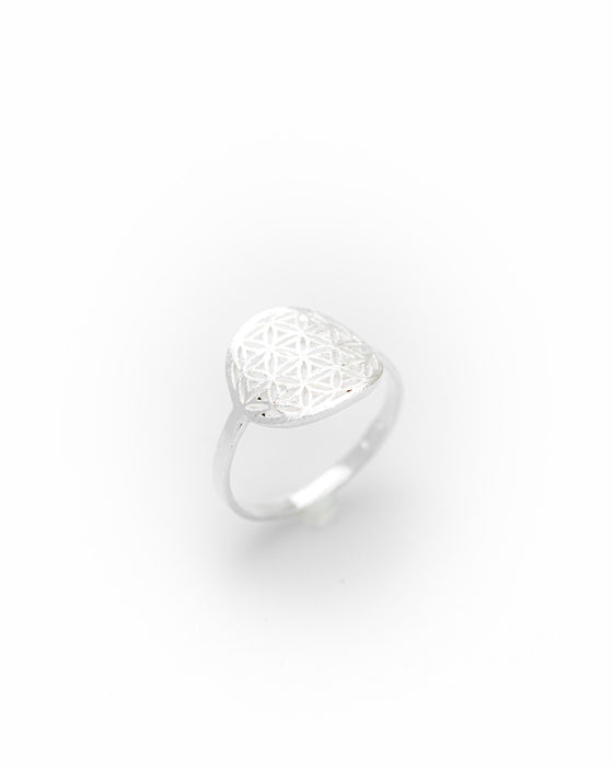 Ring Blume des Lebens Silber